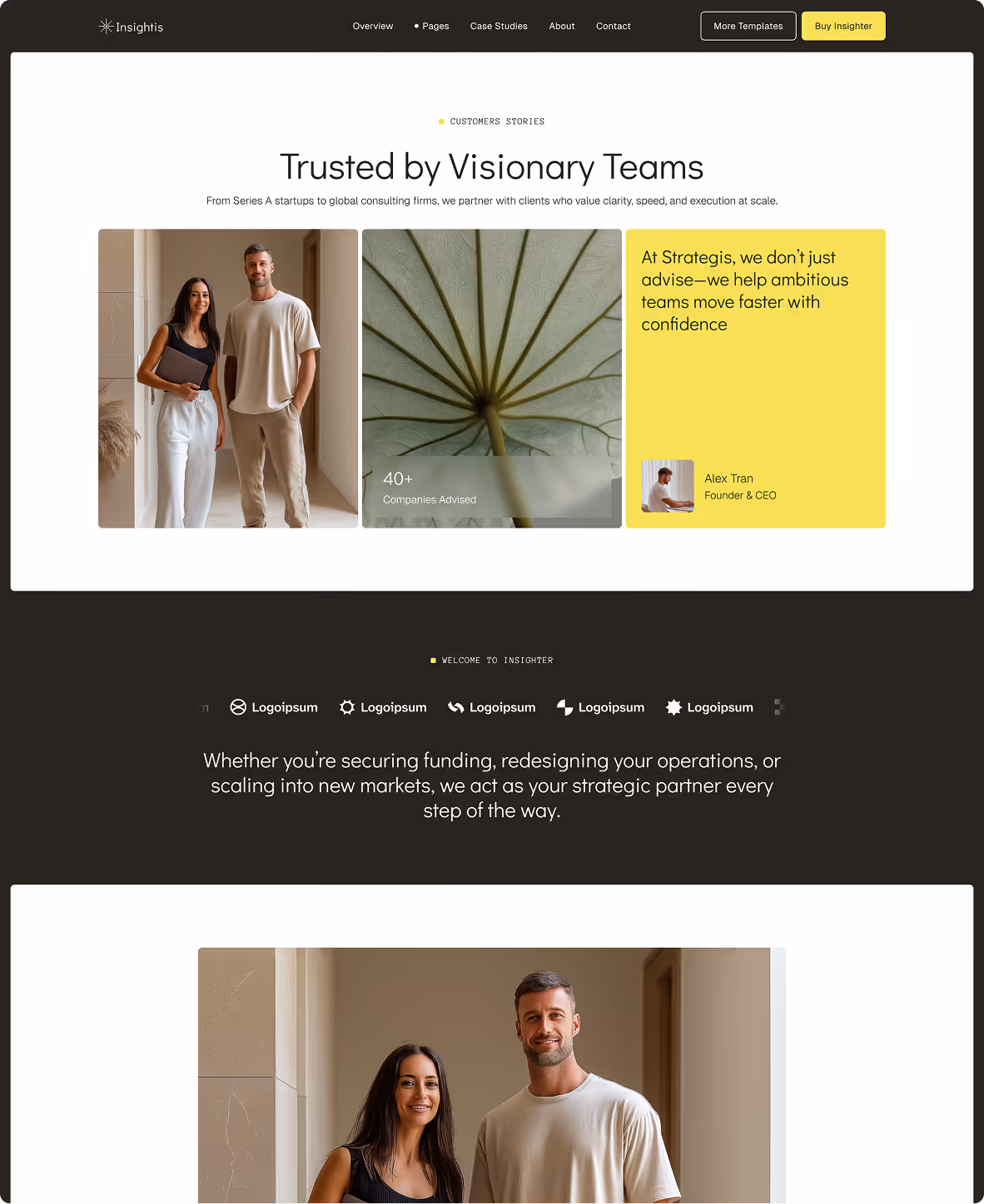 Consulting & strategist Webflow template