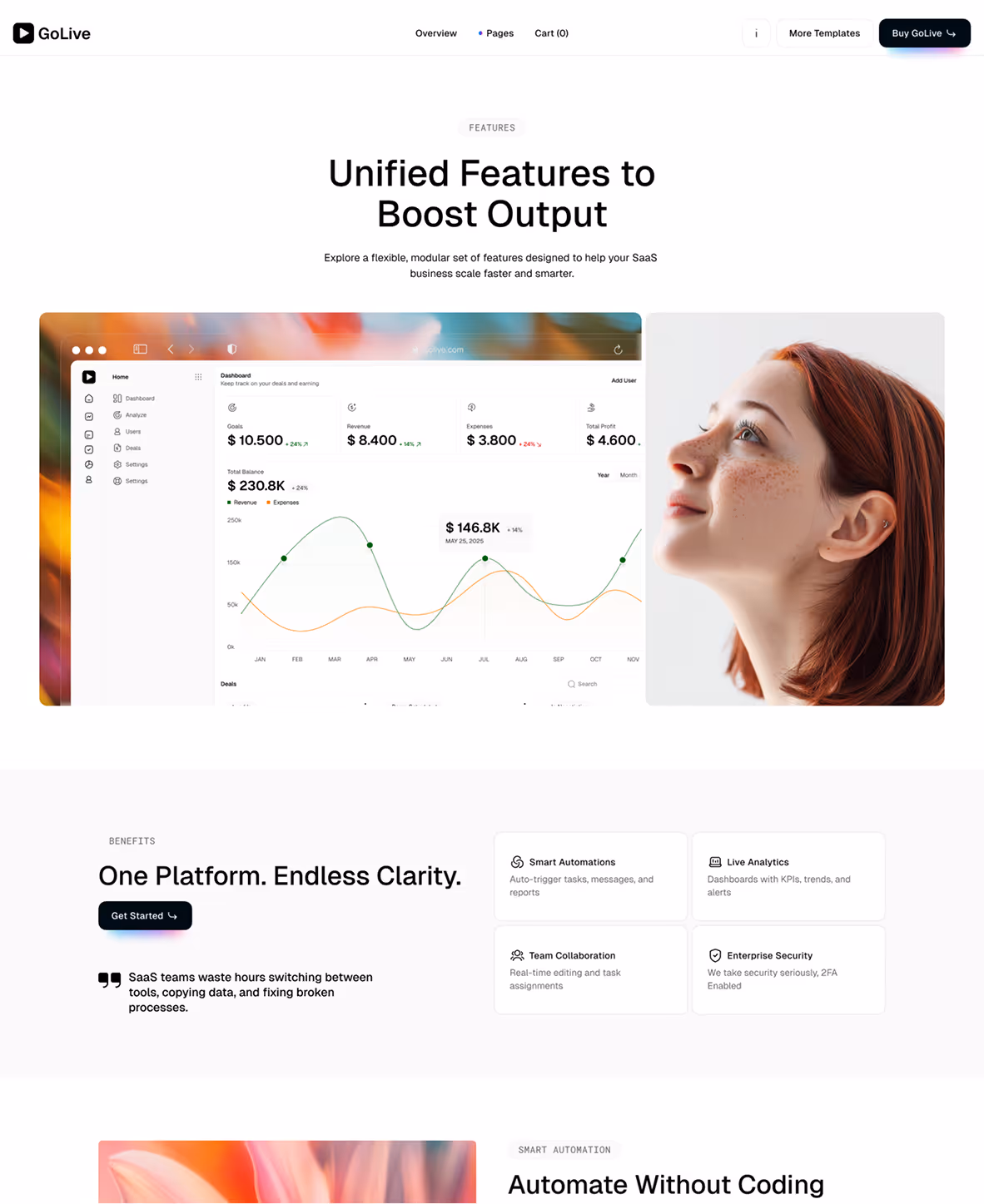 SaaS Startup Webflow Template
