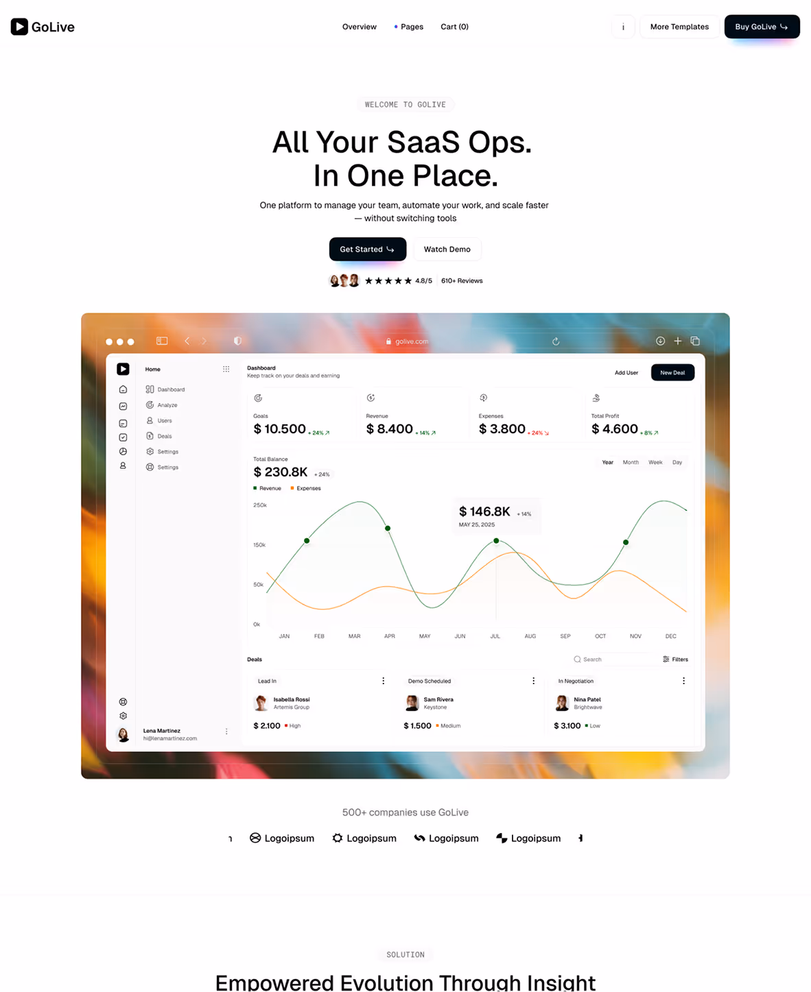 SaaS Startup Webflow Template