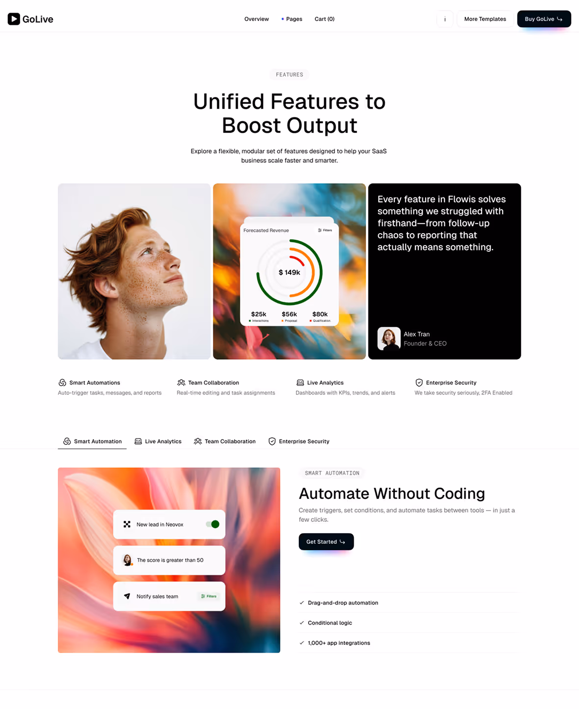 SaaS Startup Webflow Template