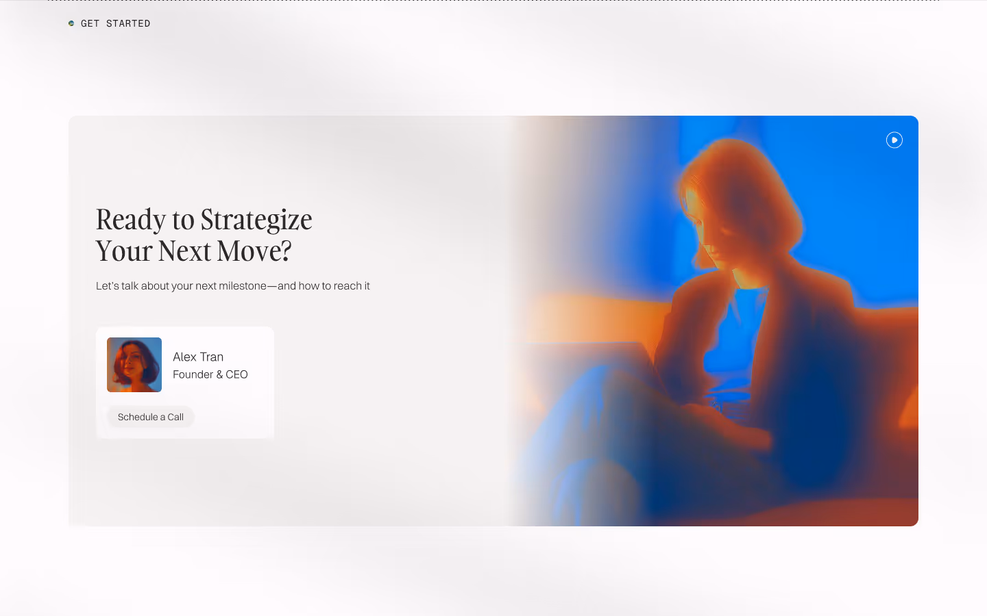 Consulting template with case studies and pricing pages