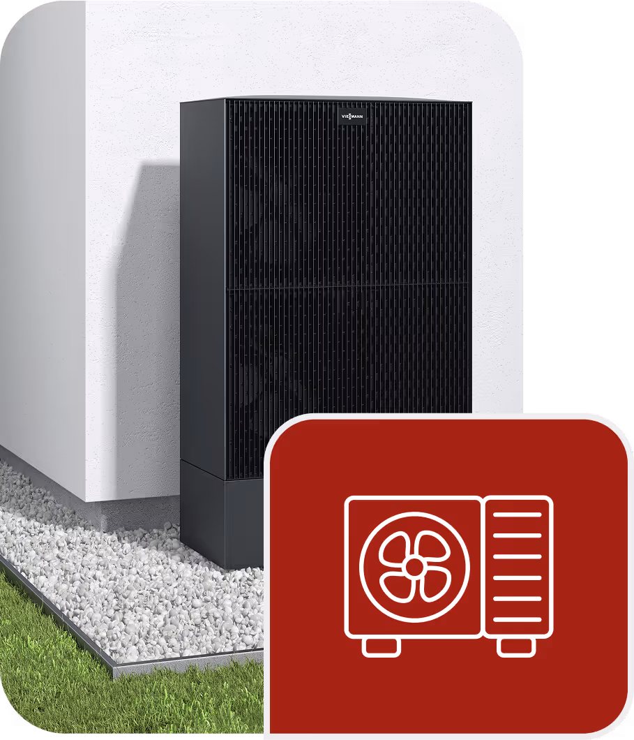 Viessmann Wärmepumpe Vitocal mit Icon Wärmepumpe.