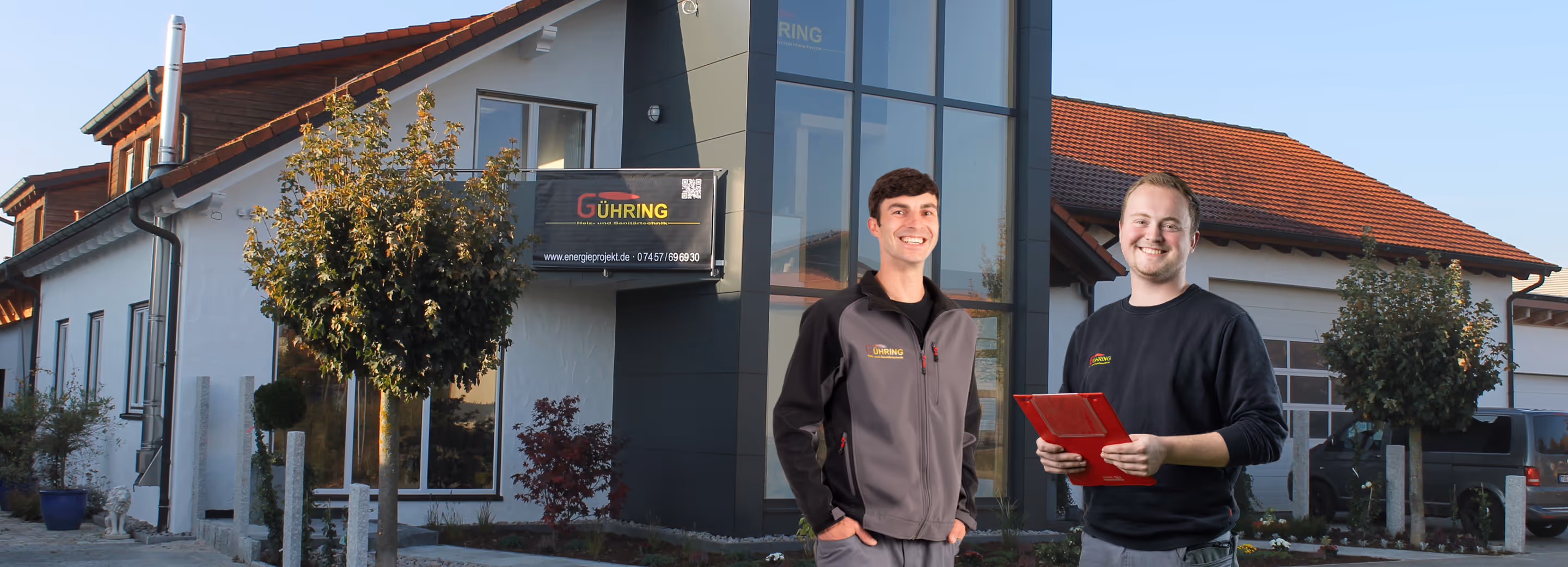 Gühring GmbH Gebäude mit Handwerker