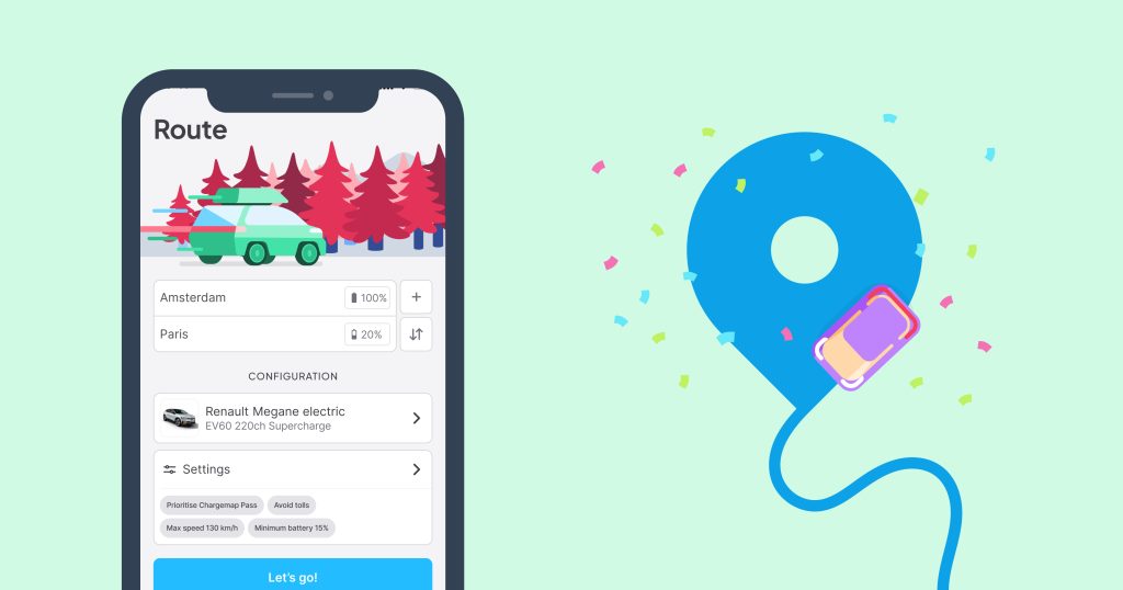 2 years Chargemap route planner