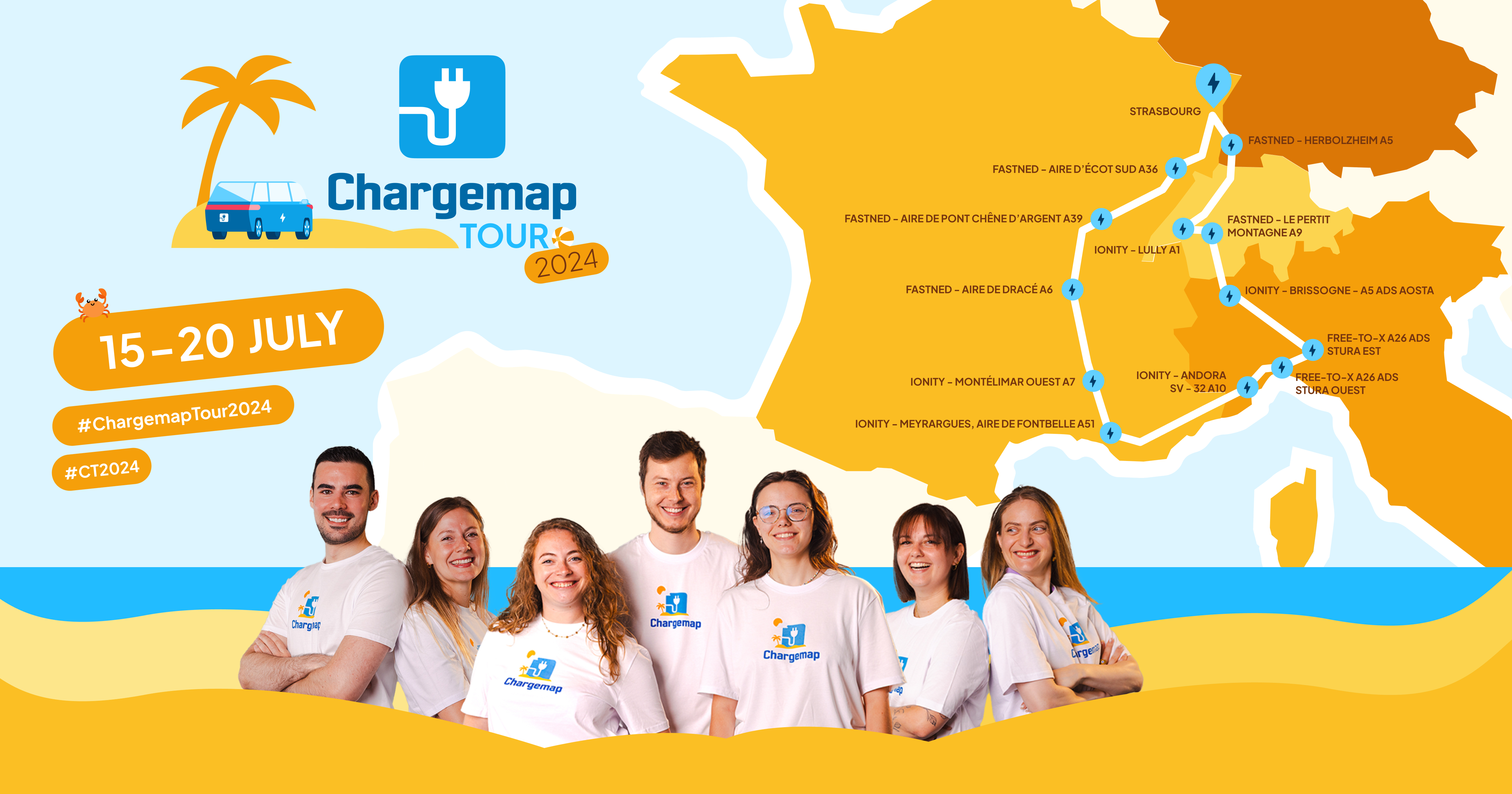 2024 Chargemap Tour from 15 to 20 July