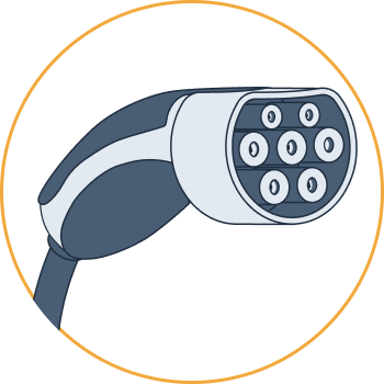 Illustration of type 2 connector (female)