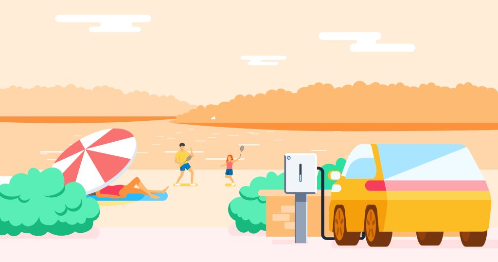 charging electric vehicle in hot weather