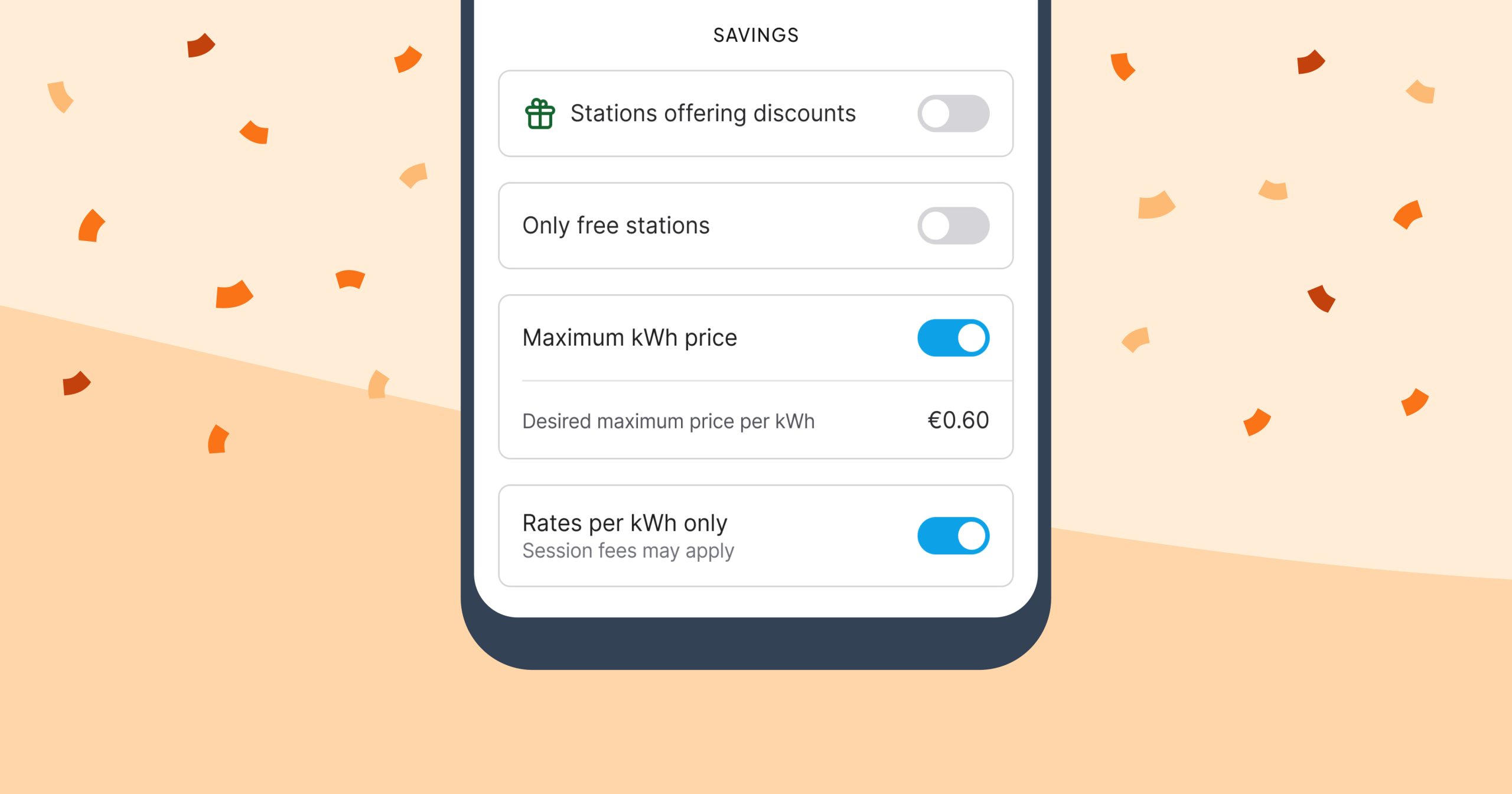 New filters for charging at the best price