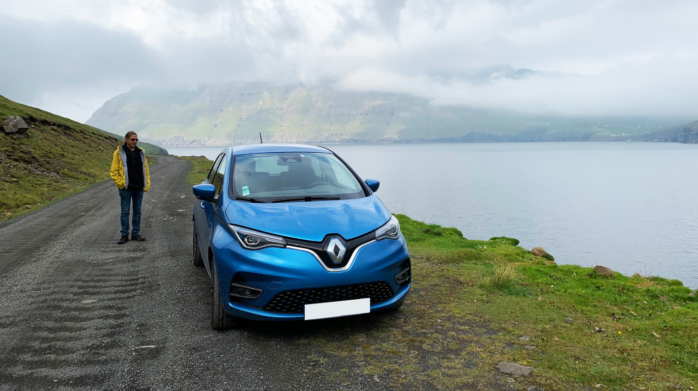 Renault Zoé on the road
