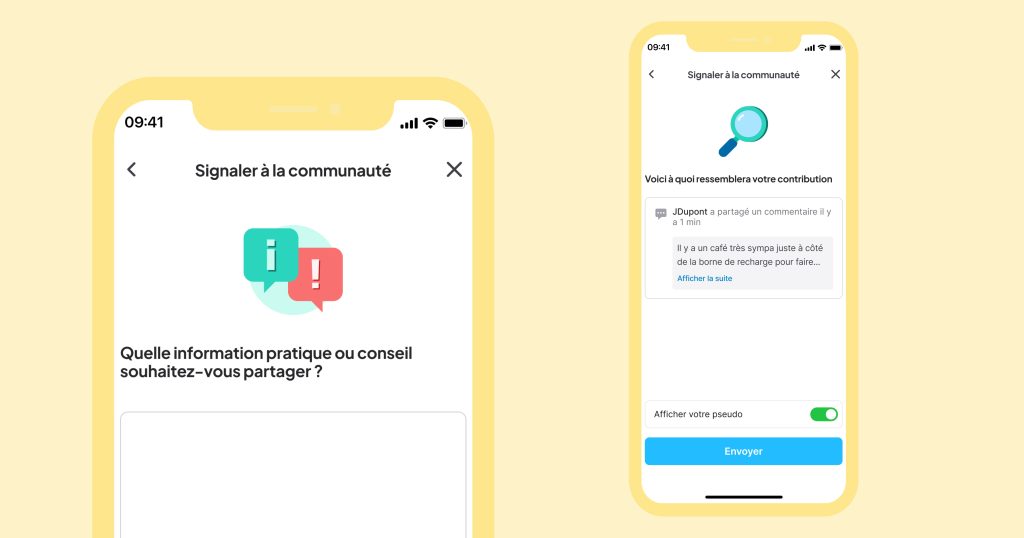 Laisser un commentaire libre sur Chargemap