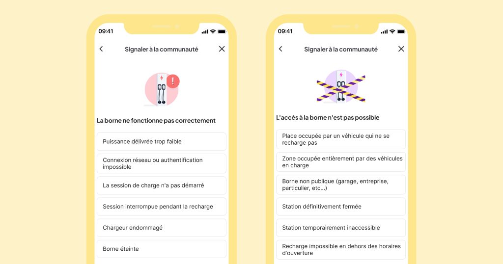 Signaler un dysfonctionnement ou accès impossible à une borne sur Chargemap