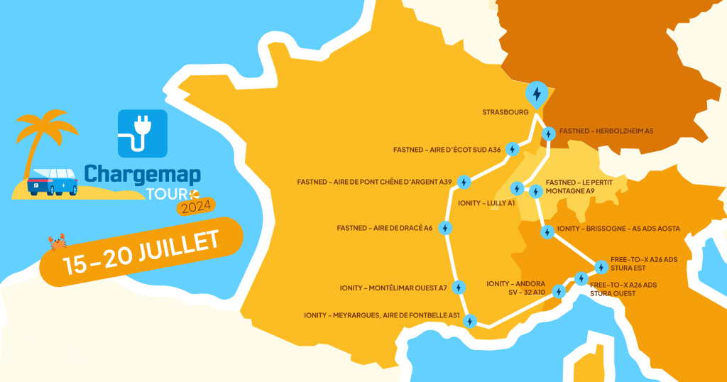Zoom sur le parcours du Chargemap Tour 2024