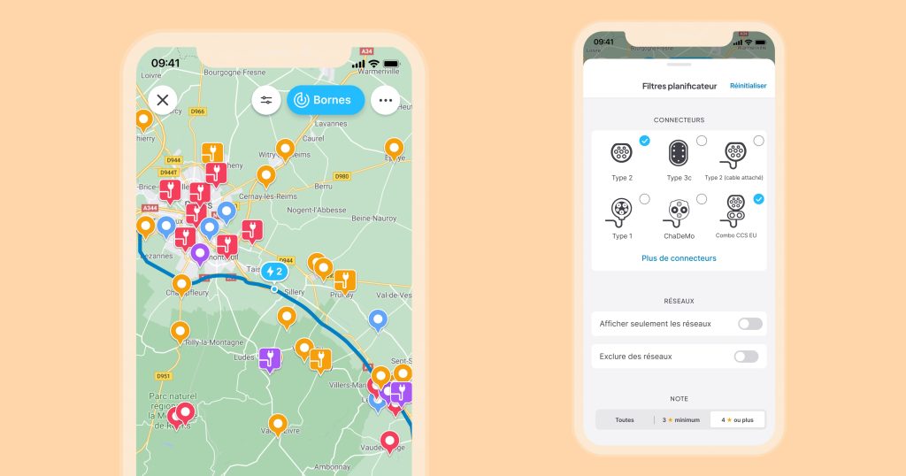 modifier itinéraire route planner chargemap