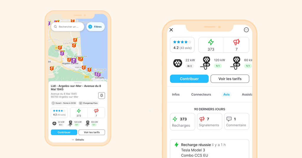 avis chargemap sur les bornes de recharge