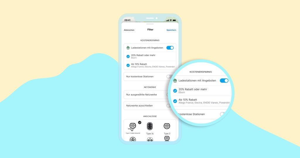 Aufladen an Ladestationen mit Sonderangebot mit dem Chargemap Pass
