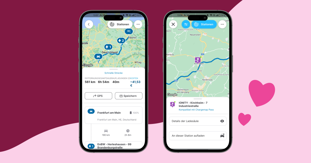 Chargemap Routenplaner