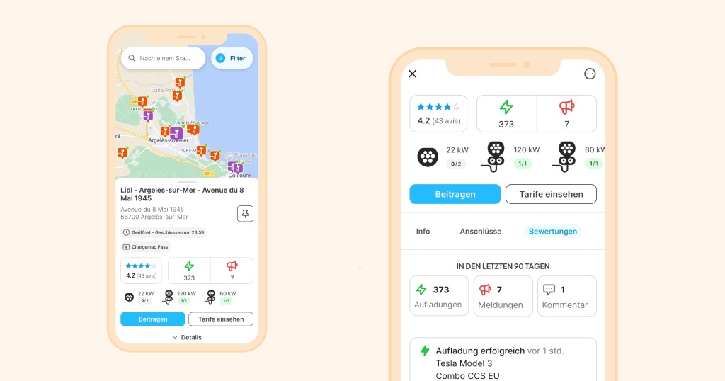 Chargemap App Funktionen Ladekarte