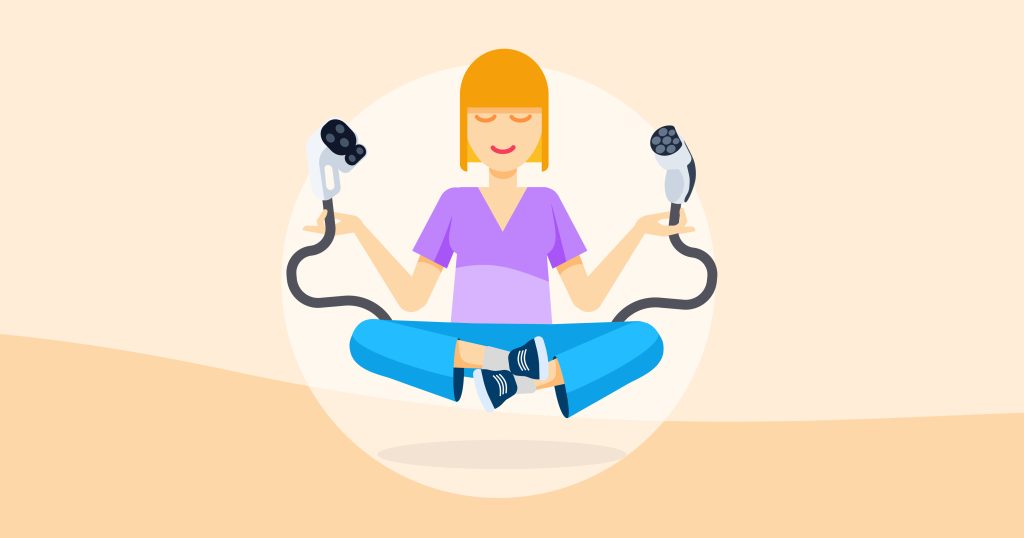 Langsam, beschleunigt oder Schnellladung von Elektroautos