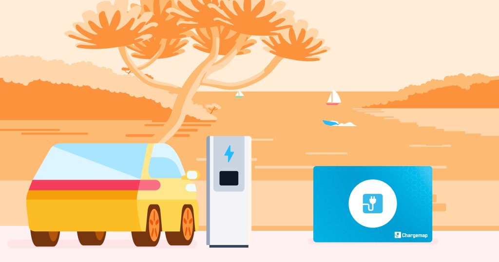 ladekarte für E-Auto Urlaub