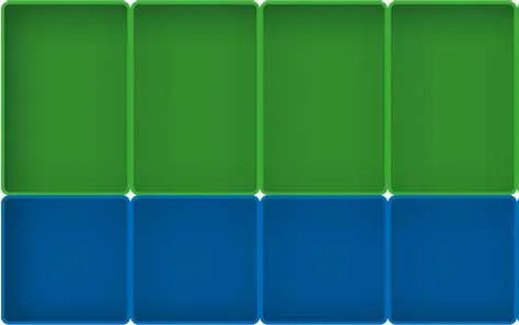 schematische voorstelling van assortimentsbakjes