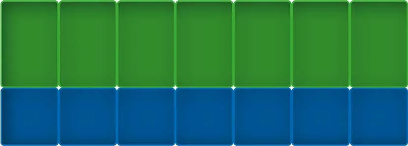 schematische voorstelling van assortimentsbakjes
