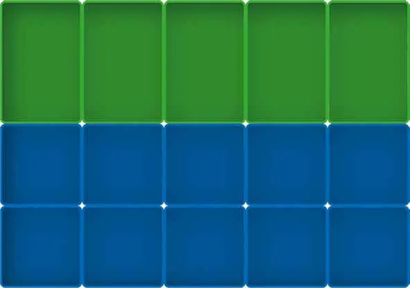 schematische voorstelling van assortimentsbakjes