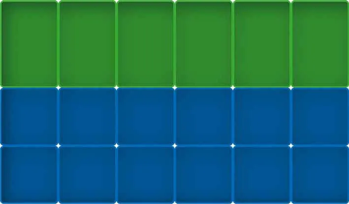 schematische voorstelling van assortimentsbakjes