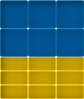schematische voorstelling van assortimentsbakjes