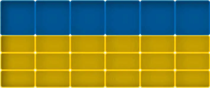 schematische voorstelling van assortimentsbakjes
