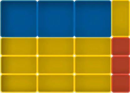 schematische voorstelling van assortimentsbakjes