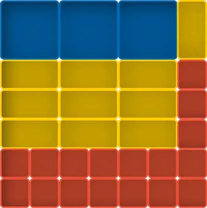 schematische voorstelling van assortimentsbakjes