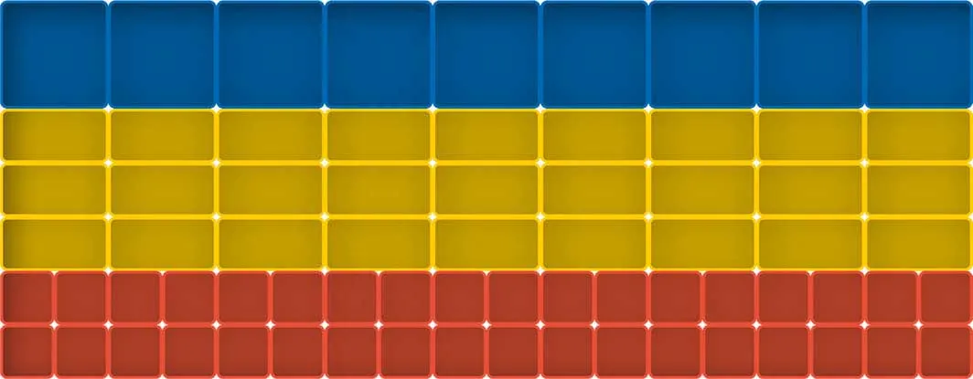 schematische voorstelling van assortimentsbakjes