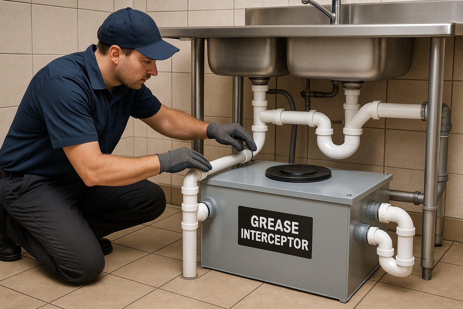 Industrial Grease Interceptor Installation