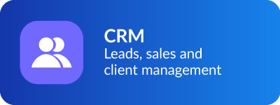 CRM - Leads, sales and client management
