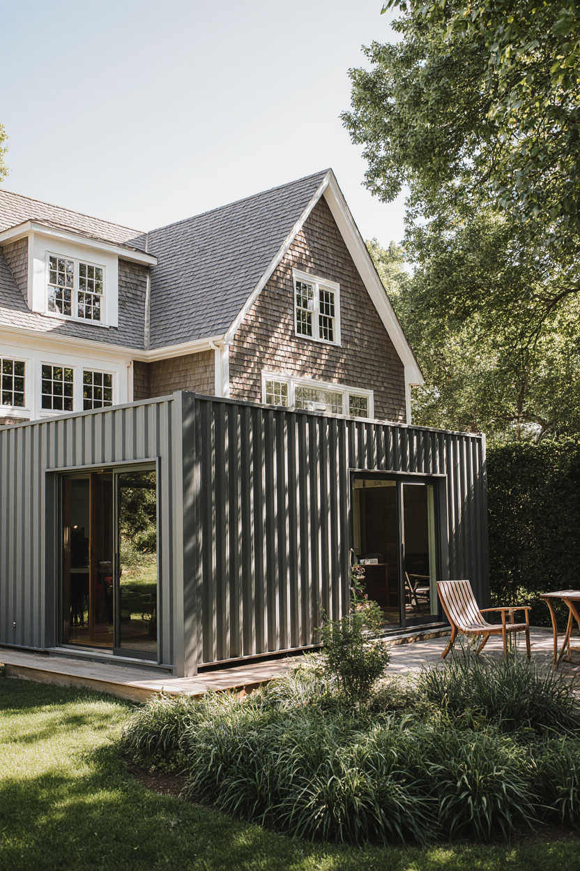 Premium modern container ADU with patio