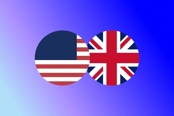 US and UK flags