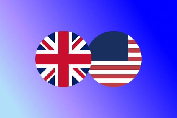 UK and US flags