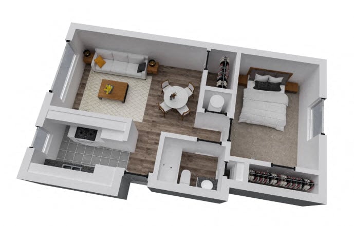 One Bedroom A