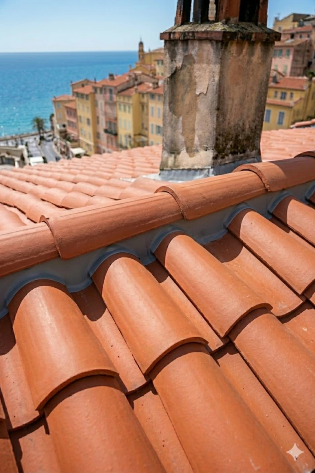 Étanchéité de toiture en tuiles neuves refaite à neuf à Menton par un couvreur expert de l'équipe Toitflex.