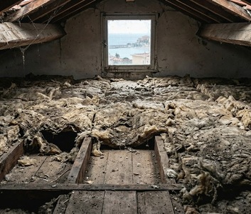 Isolation des combles insuffisante dans une villa à Menton exposée à l'air salin et aux chaleurs estivales. 