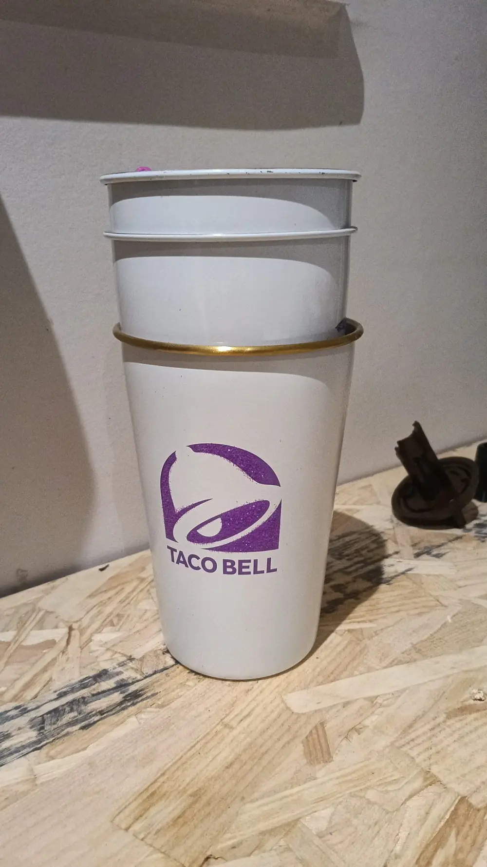 First-off Taco Bell cup prototype on the Nexform bench