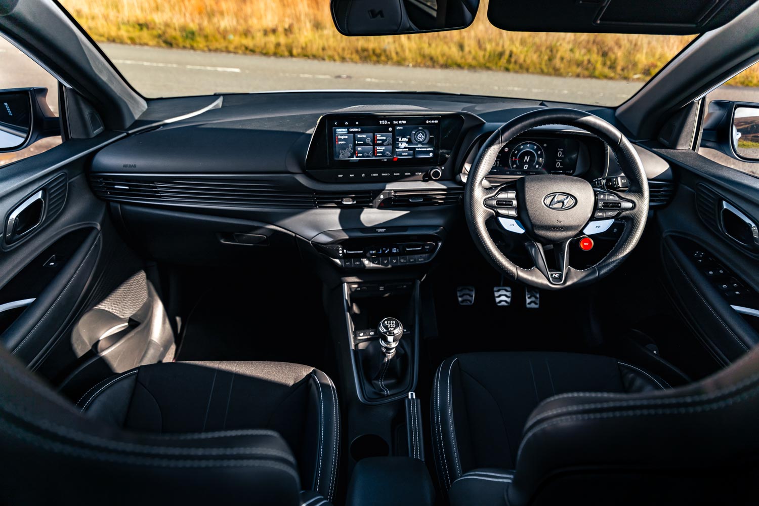 Hyundai i20N Performance Blue Rush Magazine review - interior and dashboard