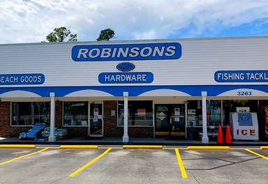 A photo of a Robinson's storefront