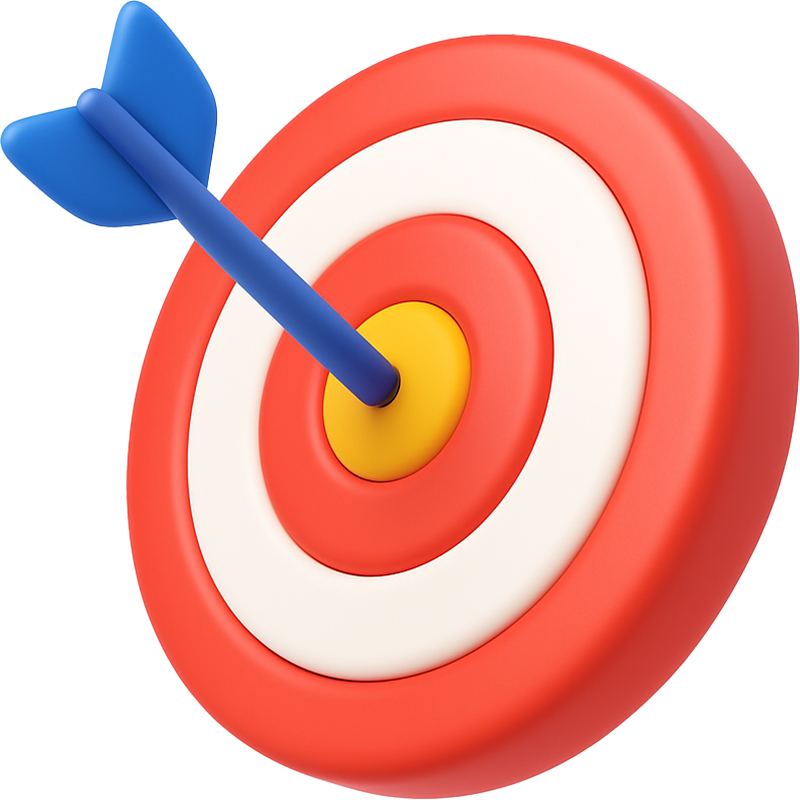 Bullseye 3D icon