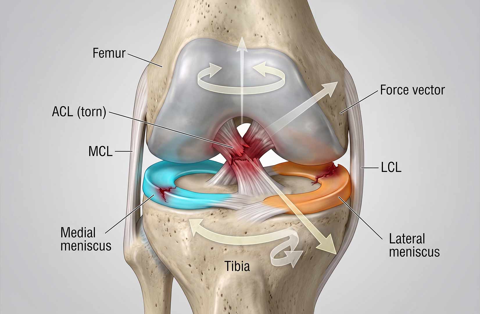 a diagram of a human knee