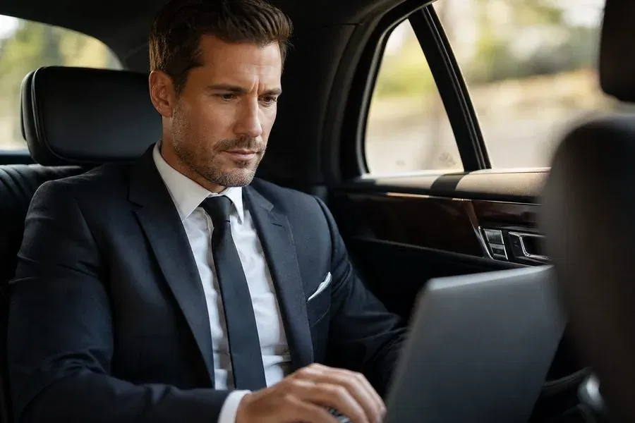 VIP Chauffeurservice Frankfurt diskret – LM Limousines Roadshow Bankenviertel