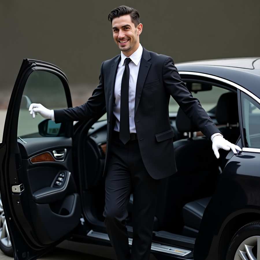LM Limousines Chauffeur Frankfurt – professionell gekleidet pünktlich diskret VIP Transfer