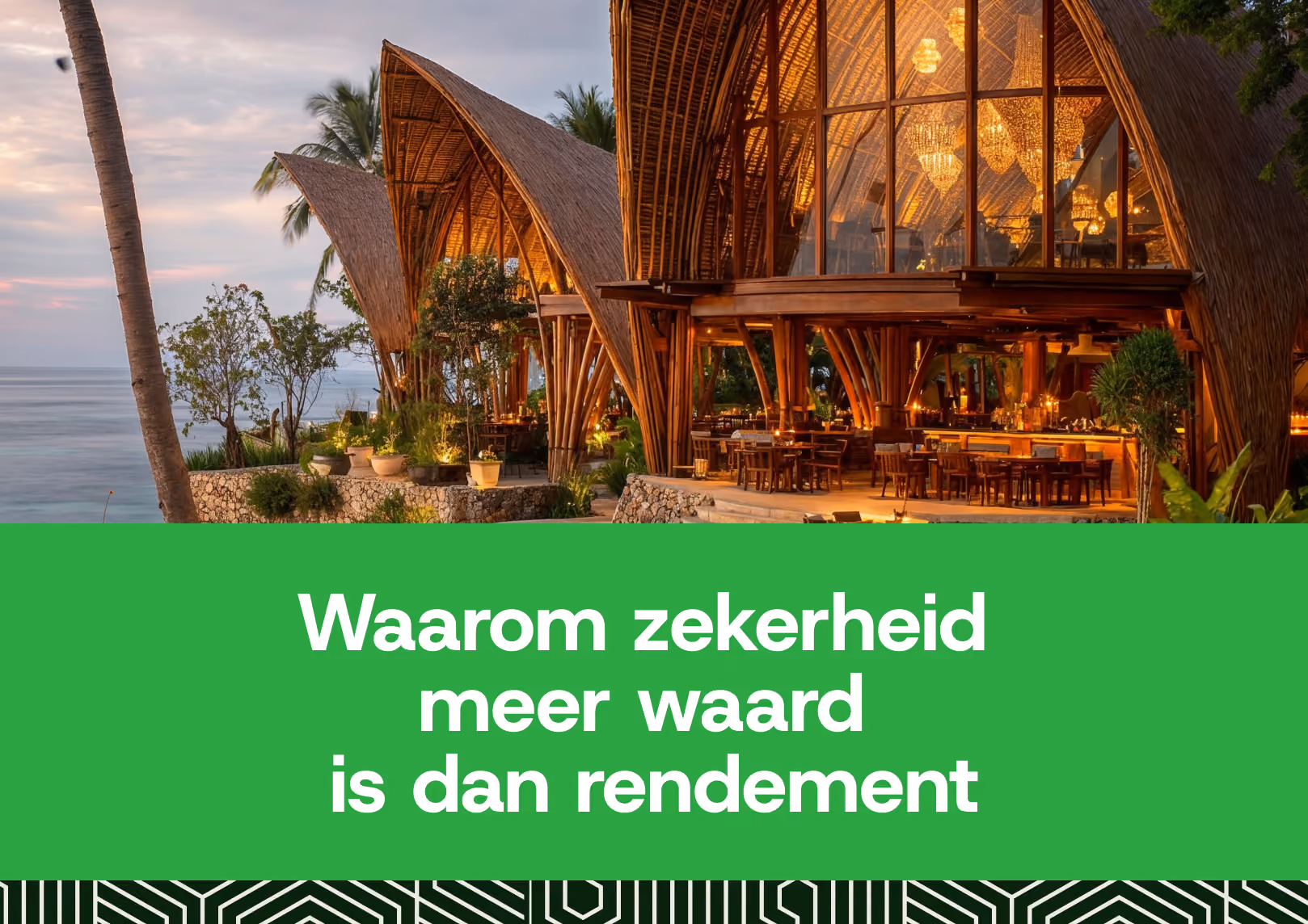 Waarom zekerheid meer waard is dan rendement bij vastgoedinvesteringen.