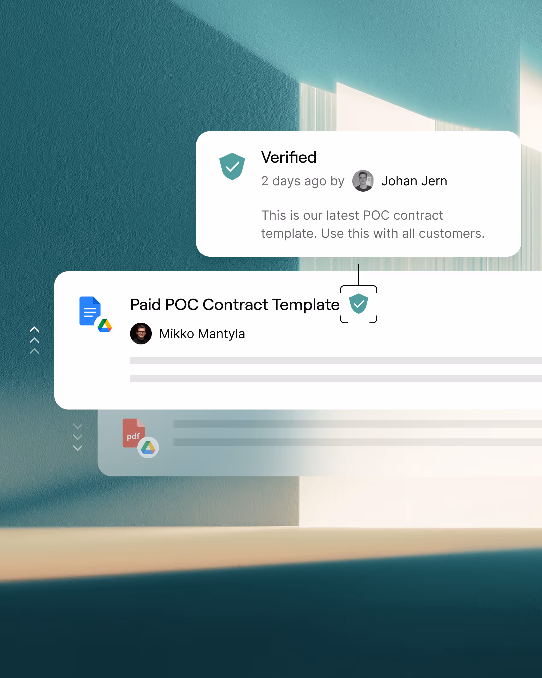 Verification feature