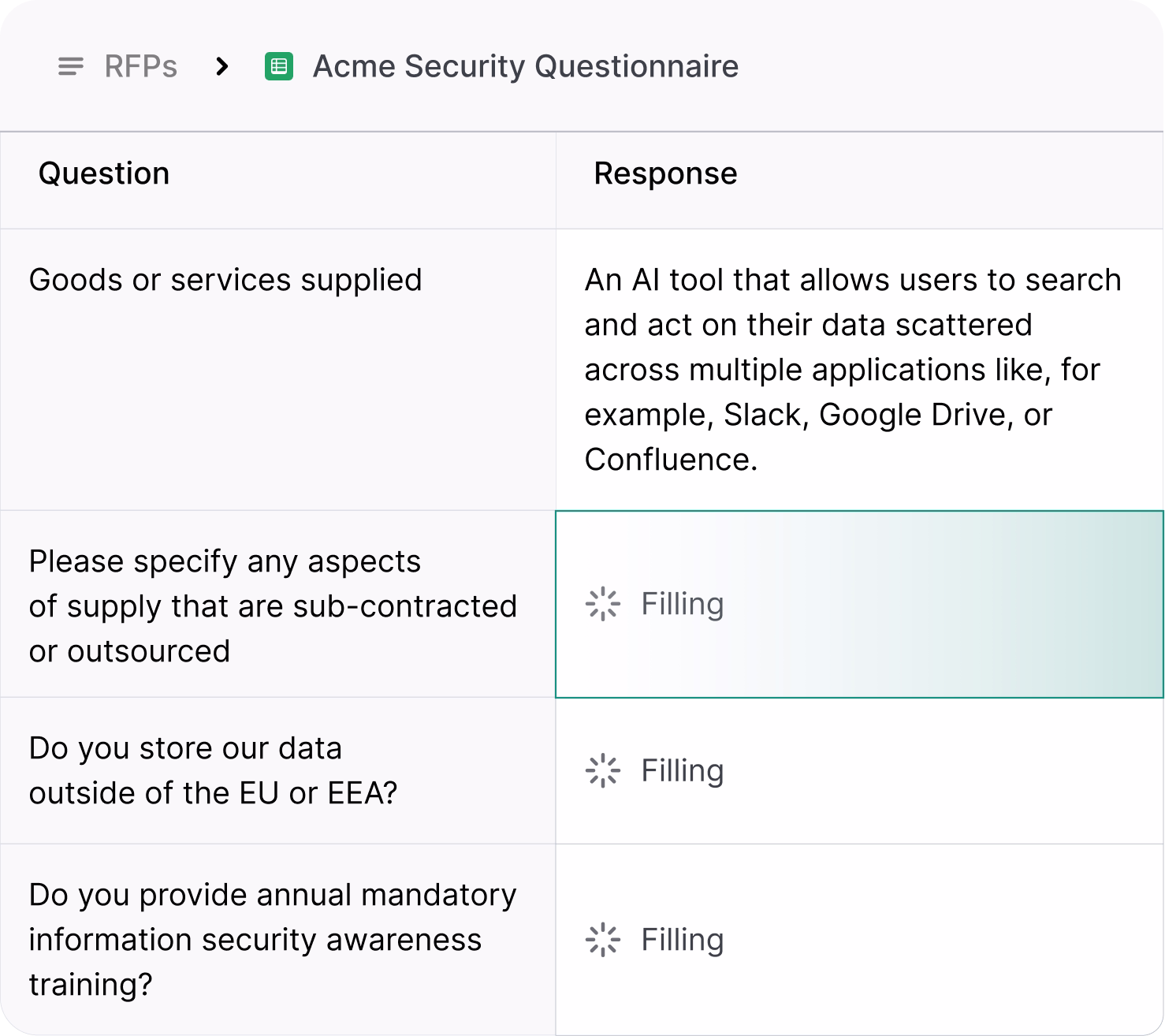 Realm AI-native RFP software